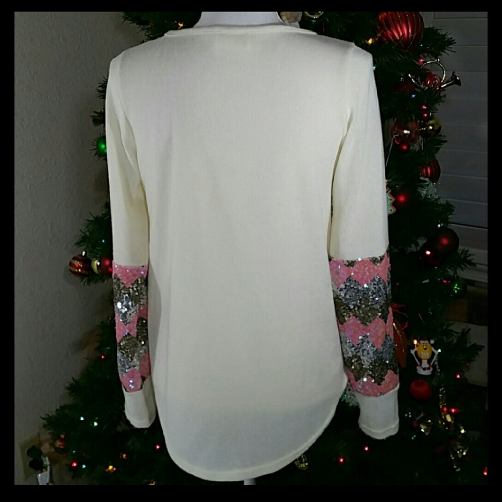 Style Rack Sequined Sweater Sz.S - Picture 2 of 10